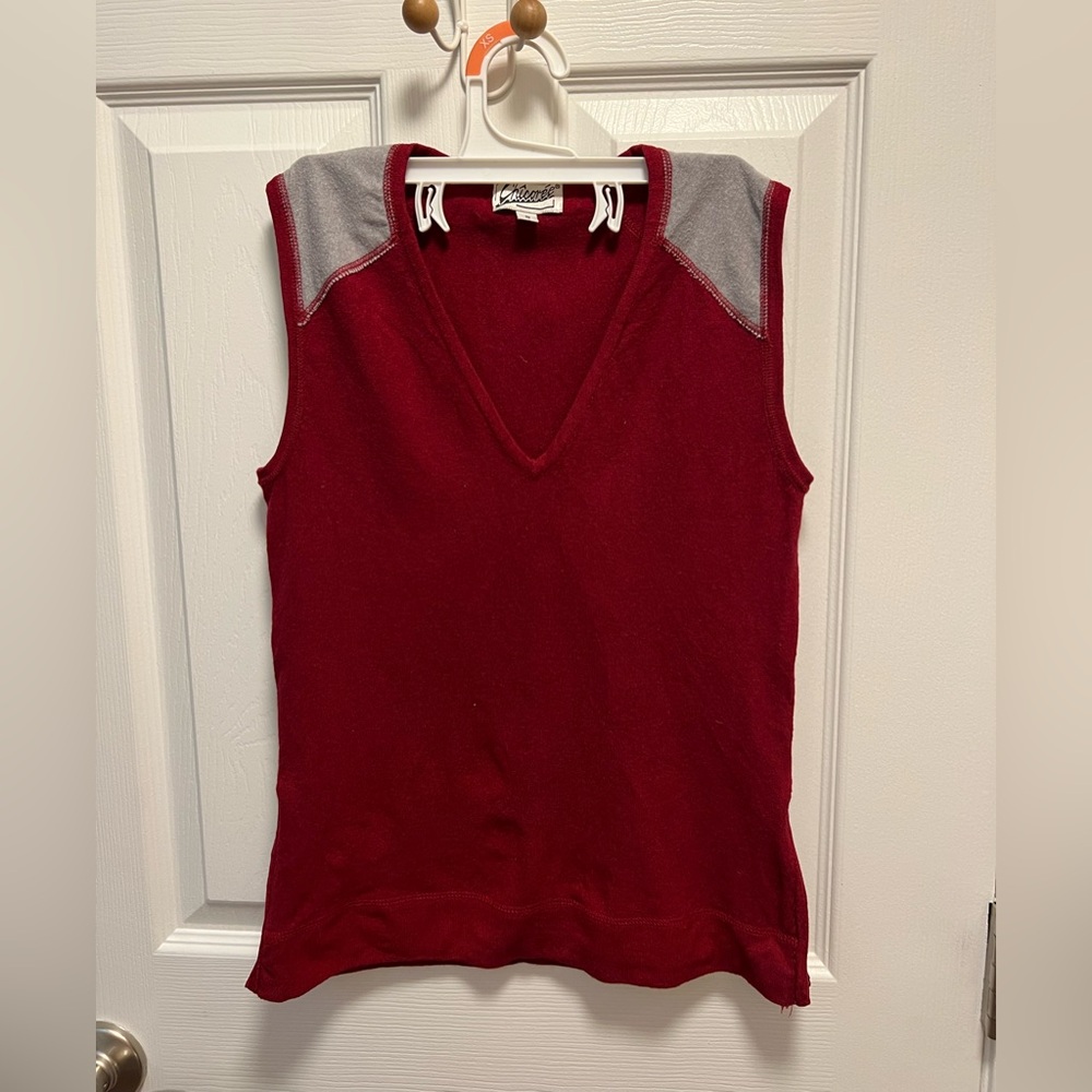 Stylish Red and Gray Tank Top